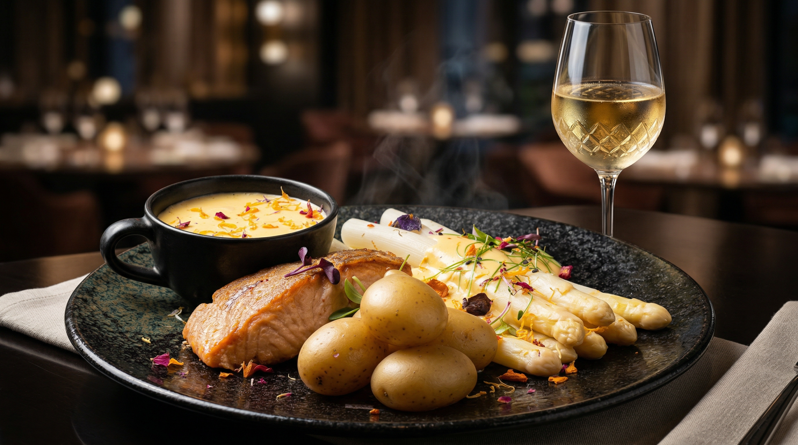 Festliches Gericht zum Ostermenü 2026 – Restaurant & Bar Jedermann Moers