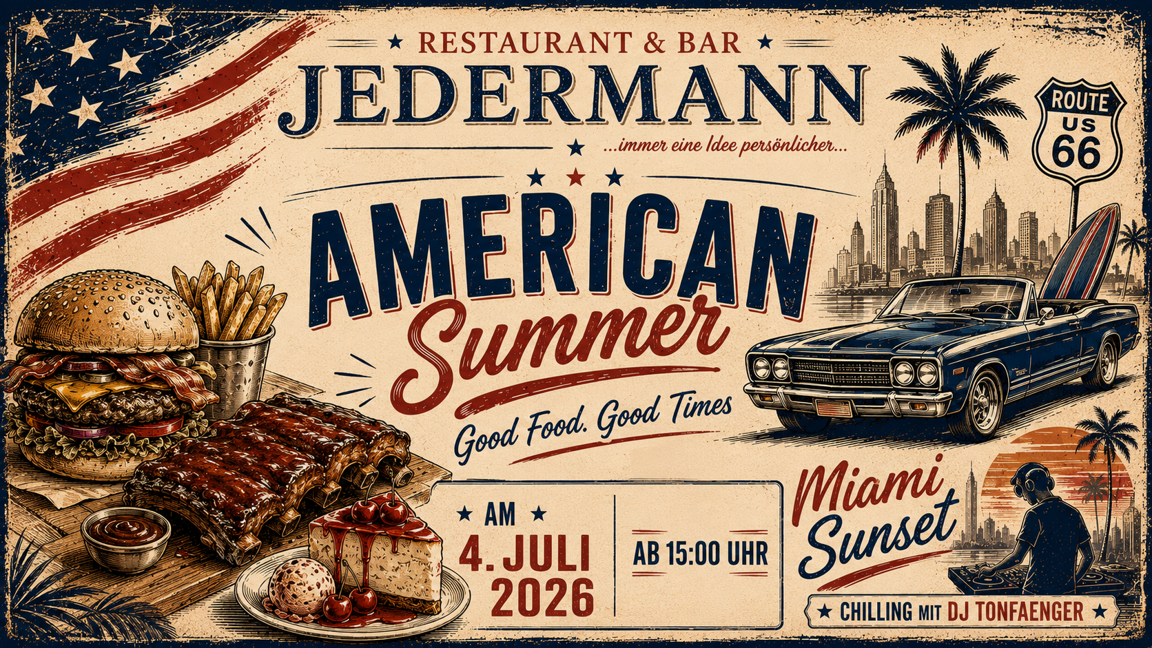 American Summer 2026 JEDERMANN Moers